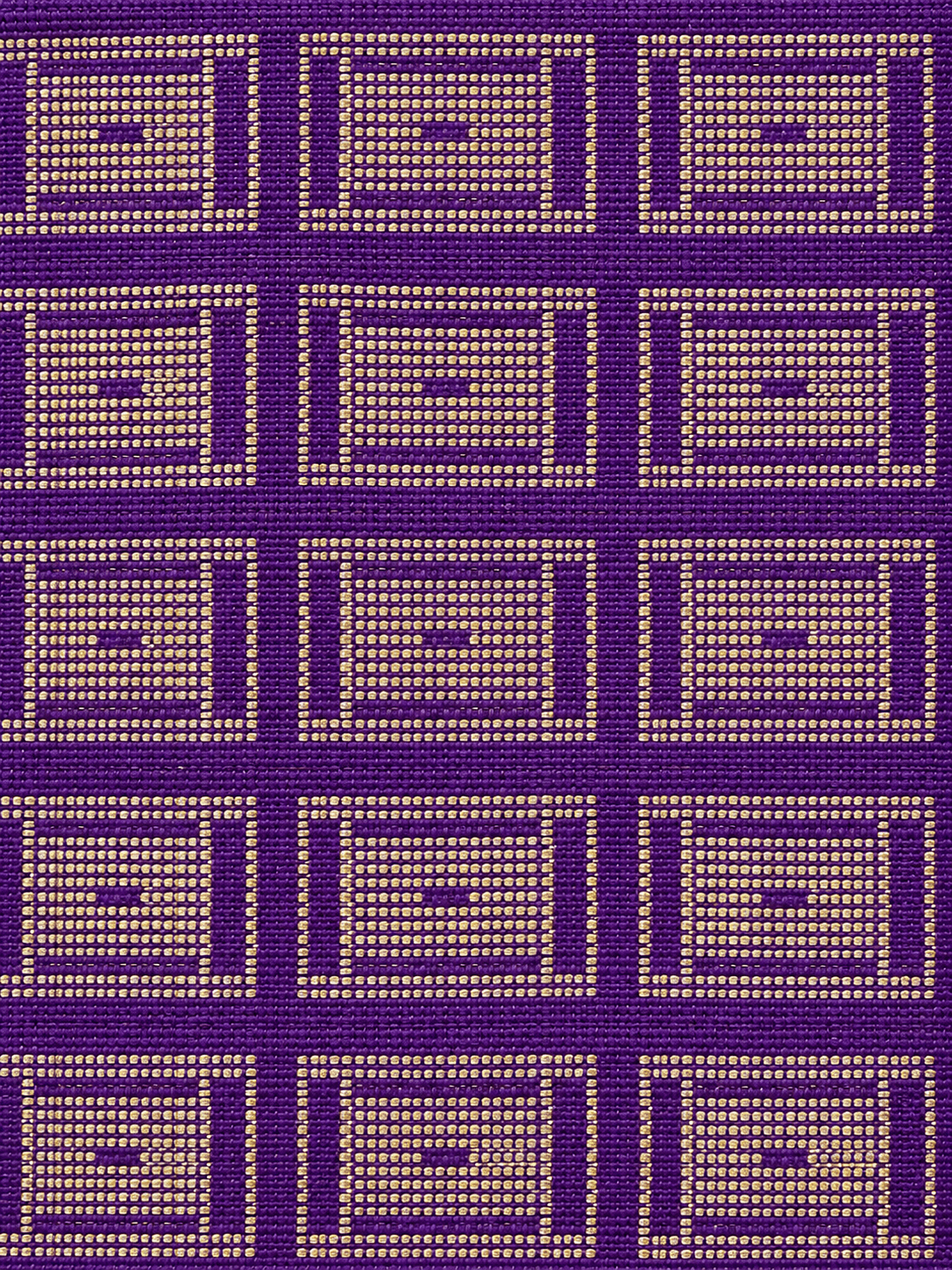 Close-up of the weave on the Violet & Gold Frame