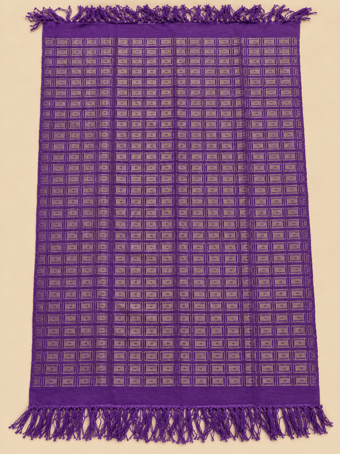 Violet & Gold Frame, laid flat to show the full length