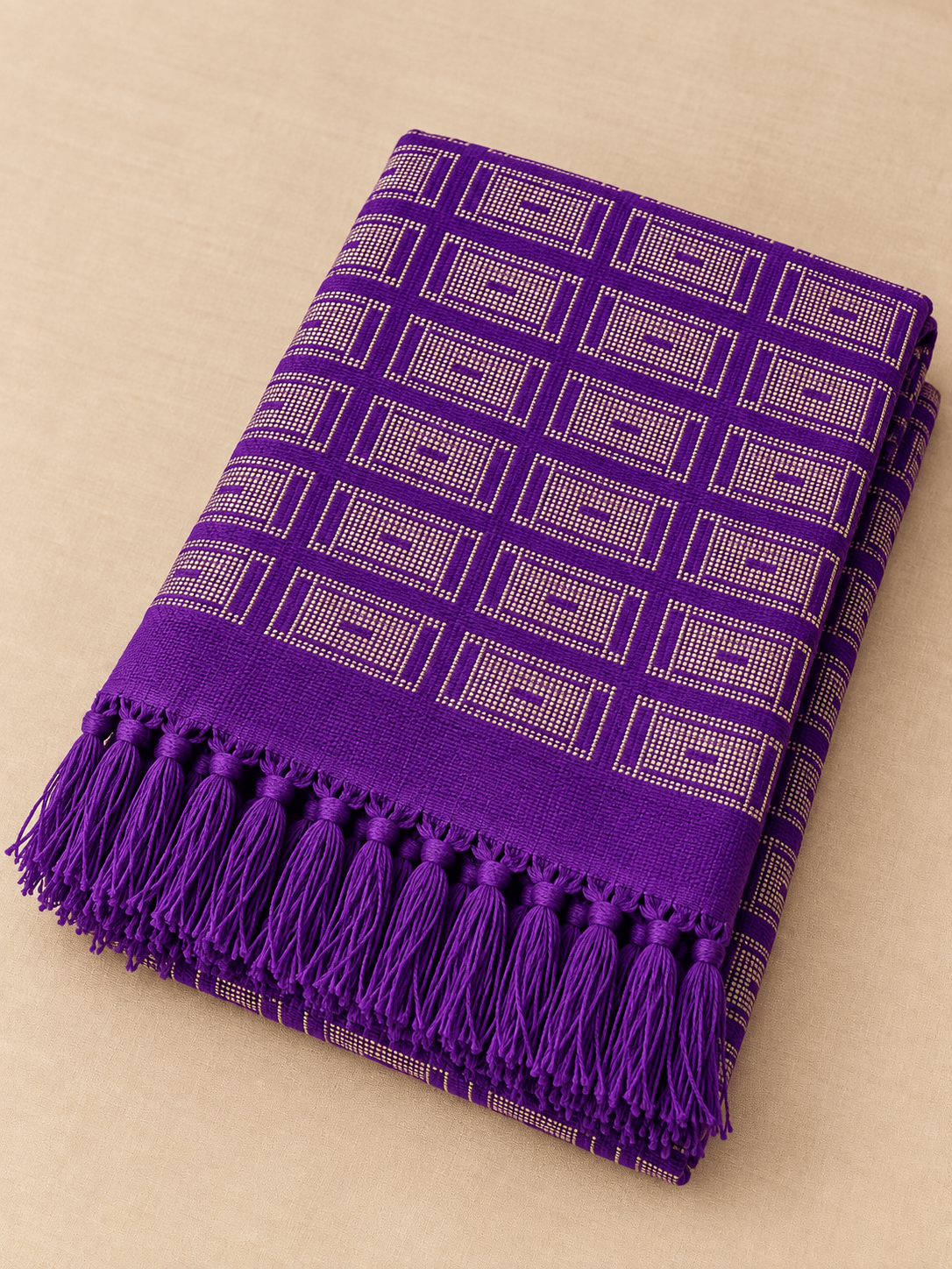 Violet & Gold Frame folded