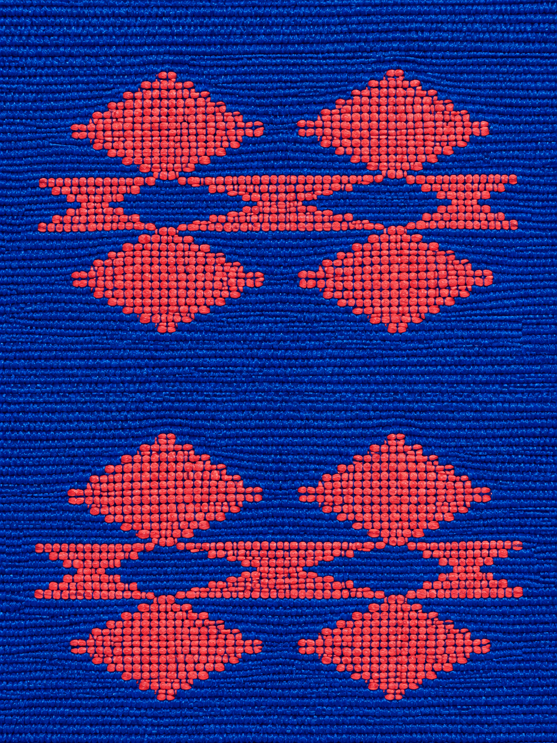 Close-up of the weave on the Sapphire, Pink Butterfly