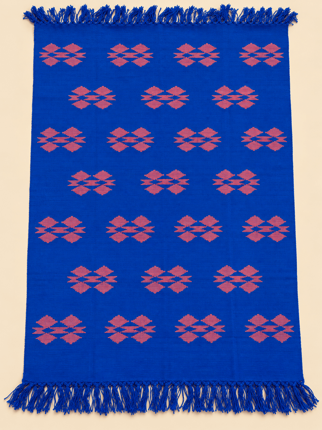 Sapphire, Pink Butterfly, laid flat to show the full length