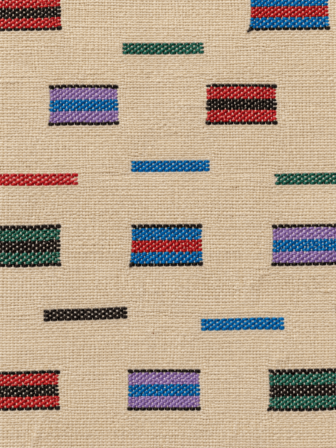 Close-up of the weave on the Natural, Dash & Block