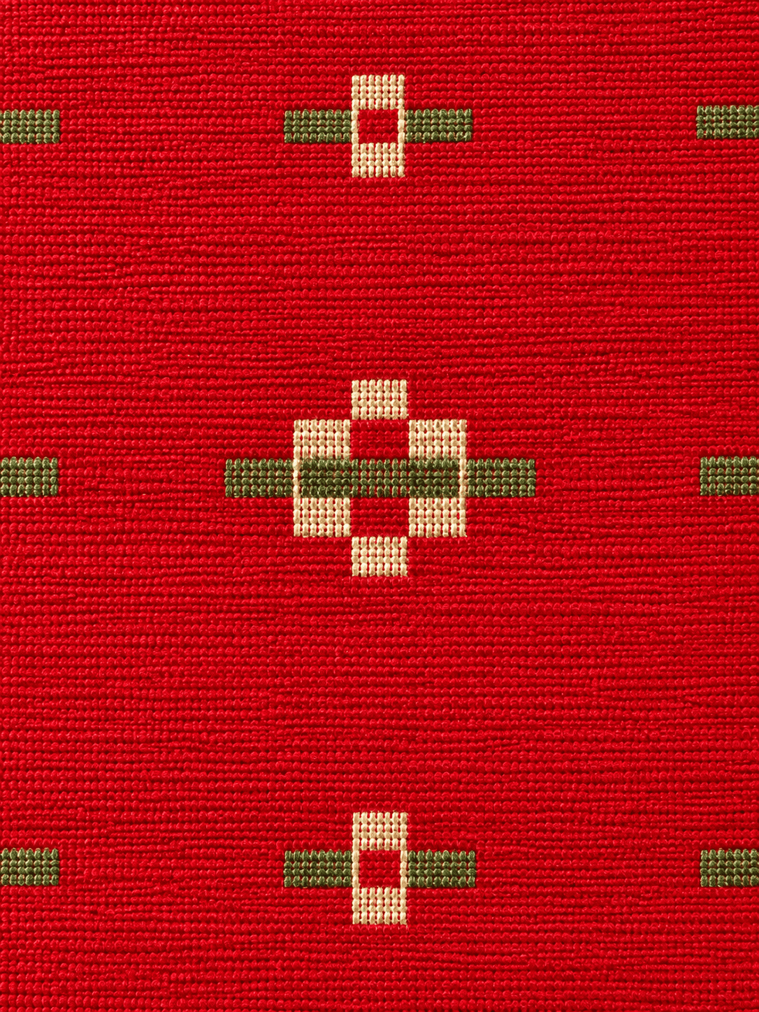 Close-up of the weave on the Poppy, Stepped Flower