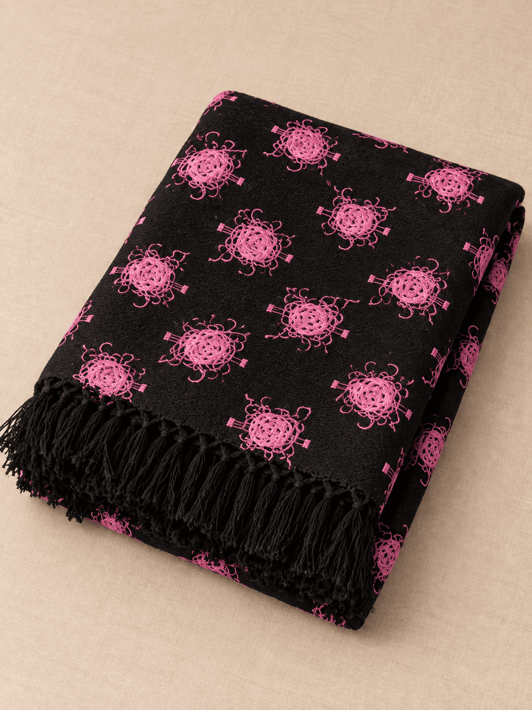 Jet, Pink Blossom folded