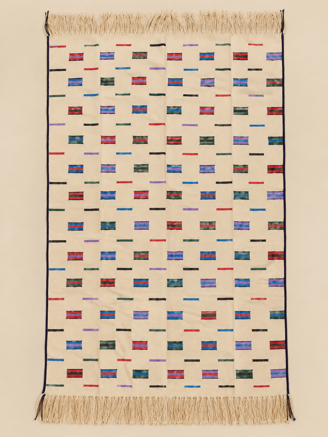 Linen, Dash & Block, laid flat to show the full length